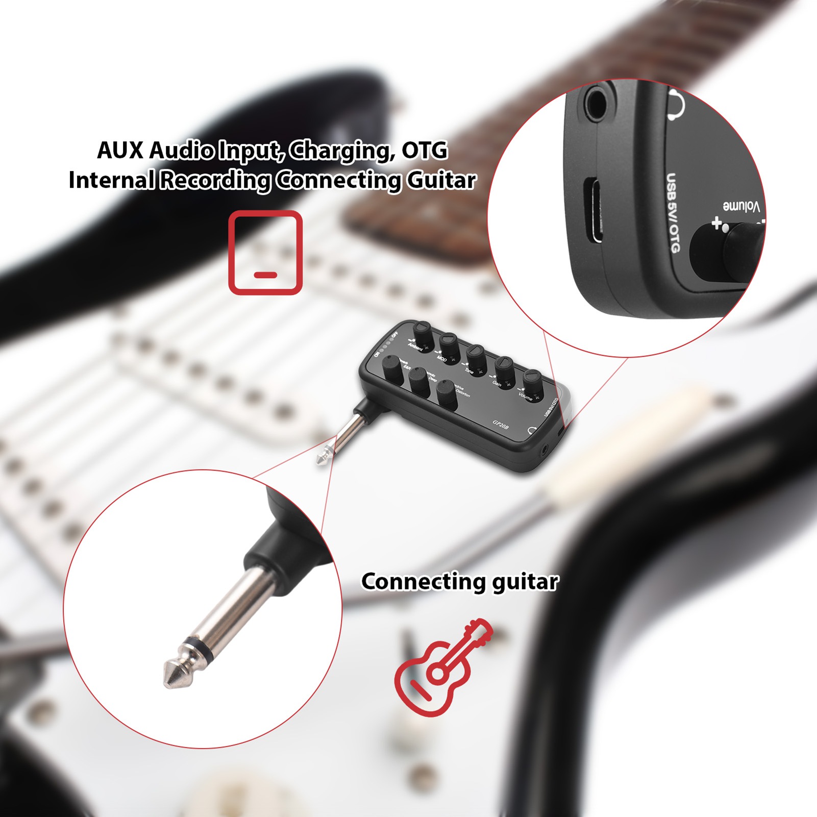 Bass Amplifier Mini Amp Portab - Musical Instrument Bass บทวิจารณ์และราคา