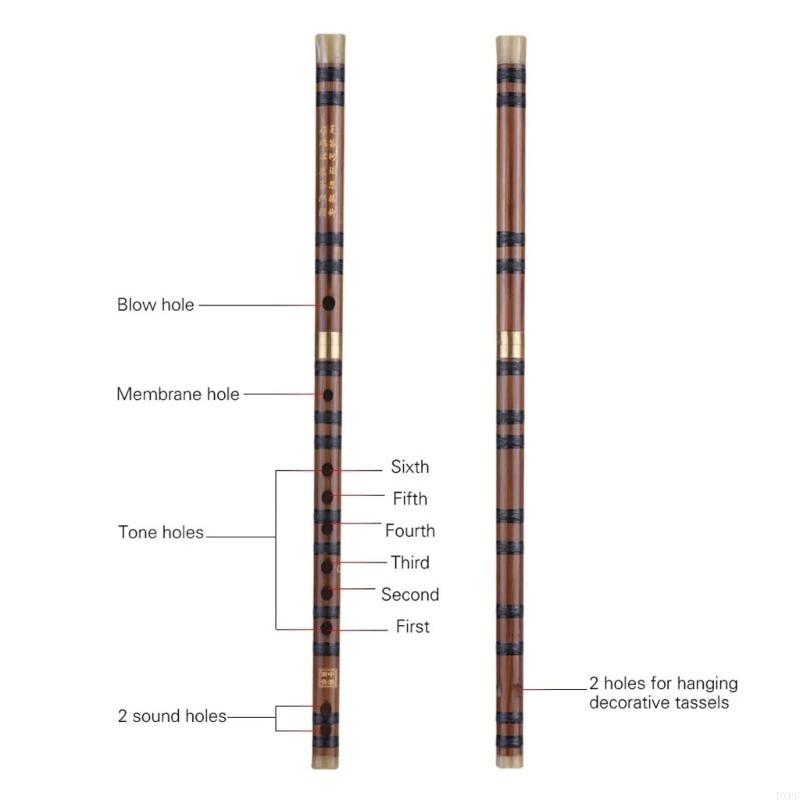 Bamboo Flute Portable Chinese  - Musical Instrument Pipe บทวิจารณ์และราคา